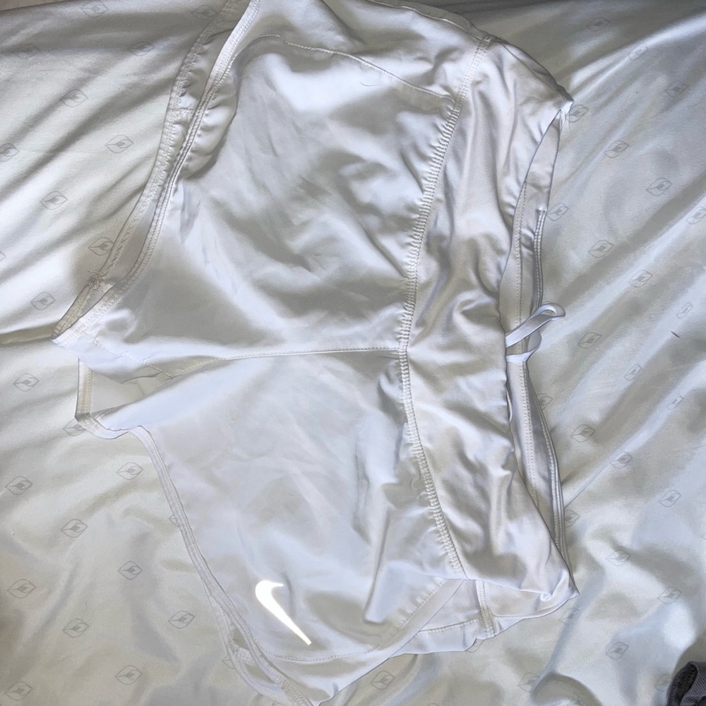 Womens White Nike Running shorts
